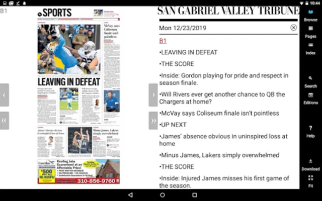 SGV Tribune android App screenshot 1